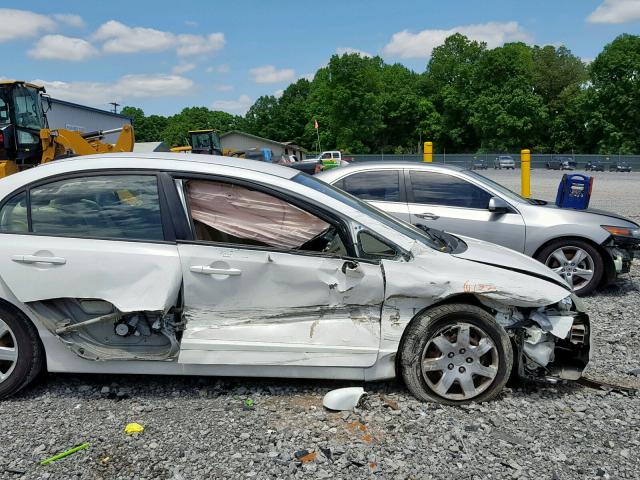 1HGFA16537L121292 - 2007 HONDA CIVIC LX WHITE photo 9