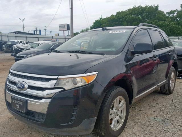 2FMDK3GCXBBA42573 - 2011 FORD EDGE SE BLACK photo 2