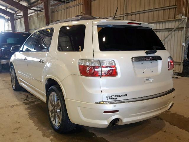 1GKKRTED7BJ256987 - 2011 GMC ACADIA DEN WHITE photo 3