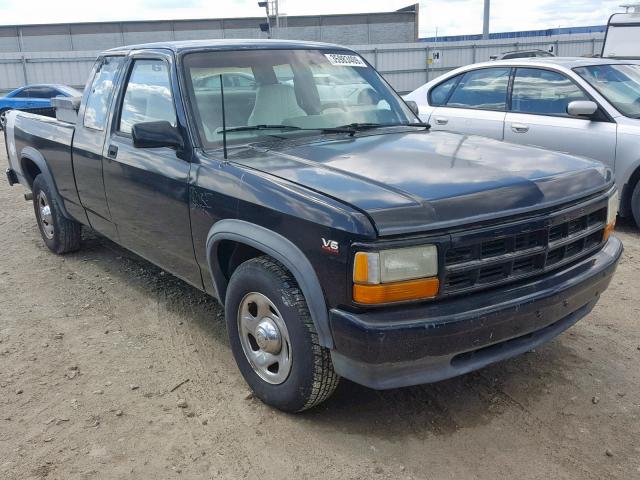 1B7GL23X3SW939816 - 1995 DODGE DAKOTA BLACK photo 1