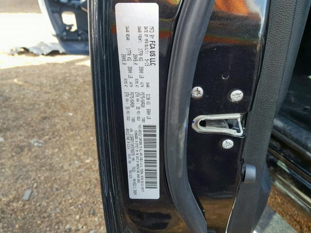 1C6RR7VT0FS706379 - 2015 RAM 1500 LARAM BLACK photo 10