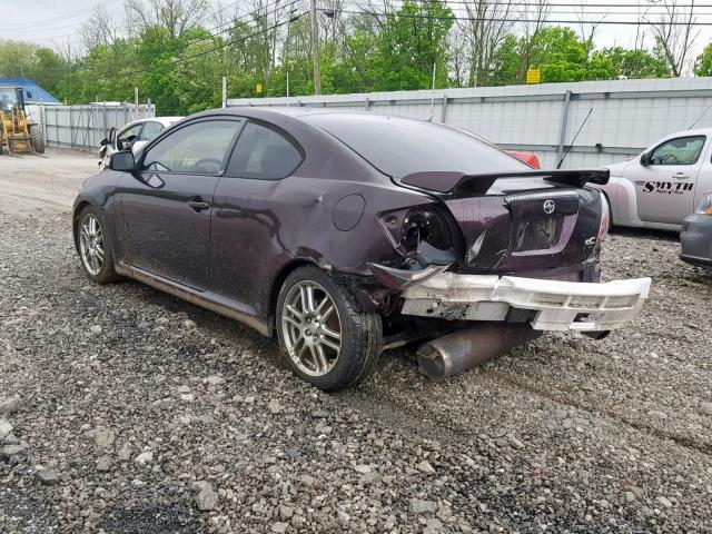JTKDE167X80246054 - 2008 TOYOTA SCION TC PURPLE photo 3