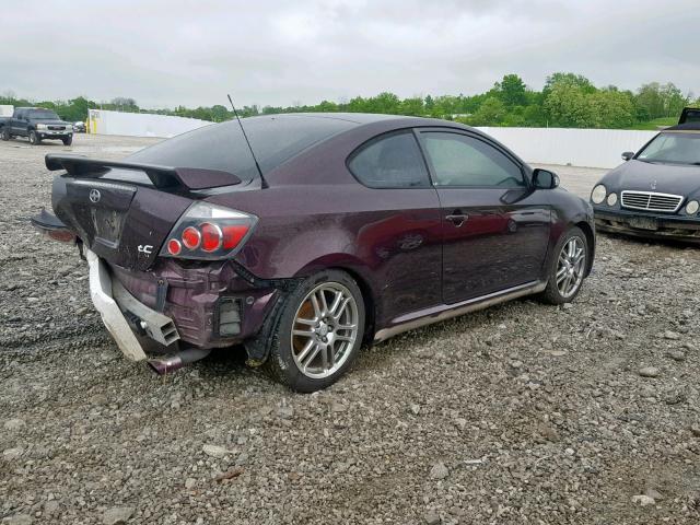 JTKDE167X80246054 - 2008 TOYOTA SCION TC PURPLE photo 4