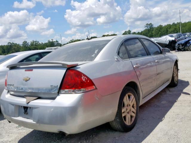 2G1WC57M591302000 - 2009 CHEVROLET IMPALA 2LT SILVER photo 4