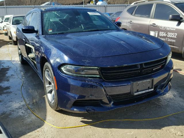 2C3CDXHG5FH899927 - 2015 DODGE CHARGER SX BLUE photo 1