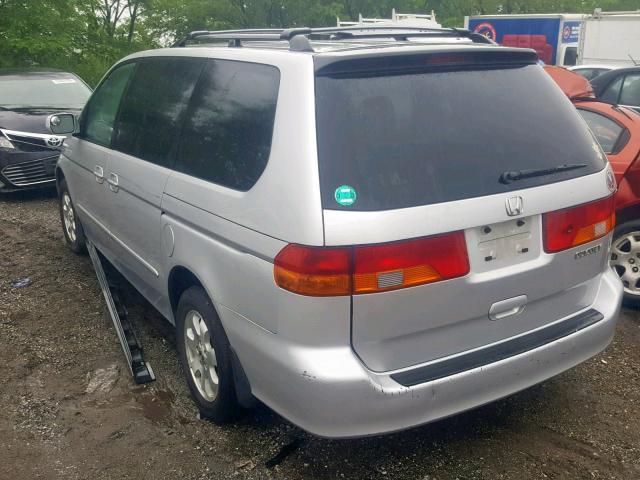 5FNRL18063B092374 - 2003 HONDA ODYSSEY EX SILVER photo 3