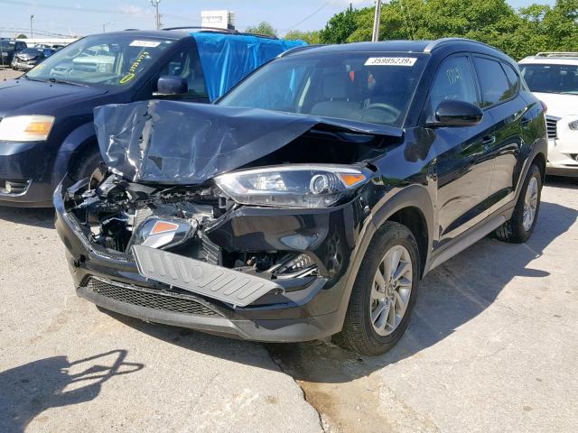 KM8J33A4XJU700371 - 2018 HYUNDAI TUCSON SEL BLACK photo 2