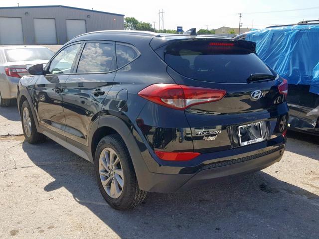 KM8J33A4XJU700371 - 2018 HYUNDAI TUCSON SEL BLACK photo 3