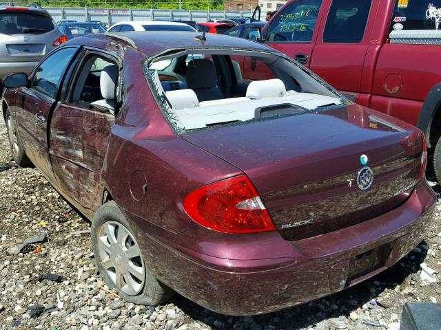 2G4WC582071244665 - 2007 BUICK LACROSSE C BURGUNDY photo 3