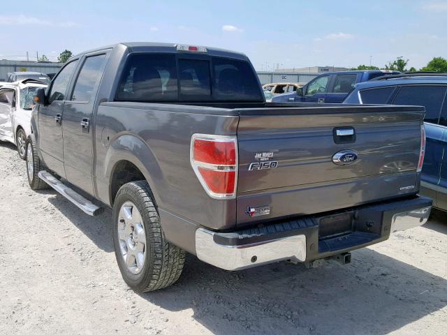 1FTFW1CFXEFA11543 - 2014 FORD F150 SUPER GRAY photo 3