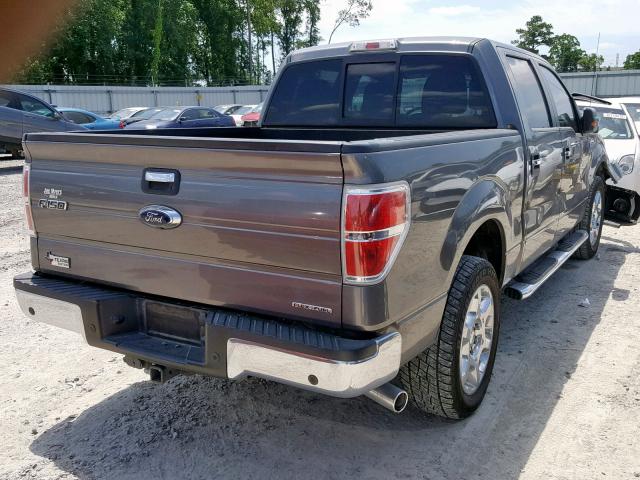 1FTFW1CFXEFA11543 - 2014 FORD F150 SUPER GRAY photo 4