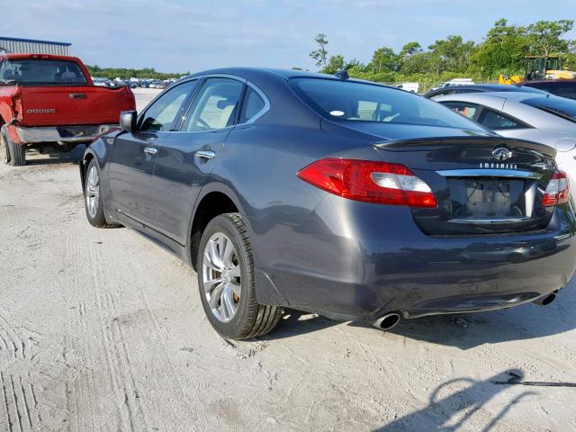 JN1BY1ARXBM376840 - 2011 INFINITI M37 X GRAY photo 3