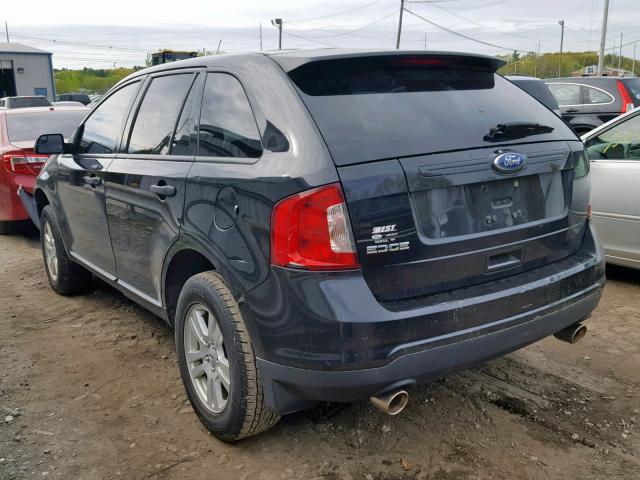 2FMDK3GC2BBA98846 - 2011 FORD EDGE SE BLACK photo 3