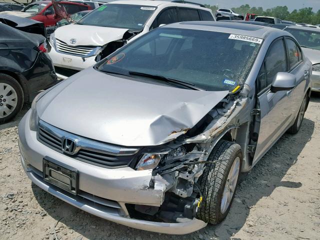 19XFB2F95CE048353 - 2012 HONDA CIVIC EXL 银色 照片 2