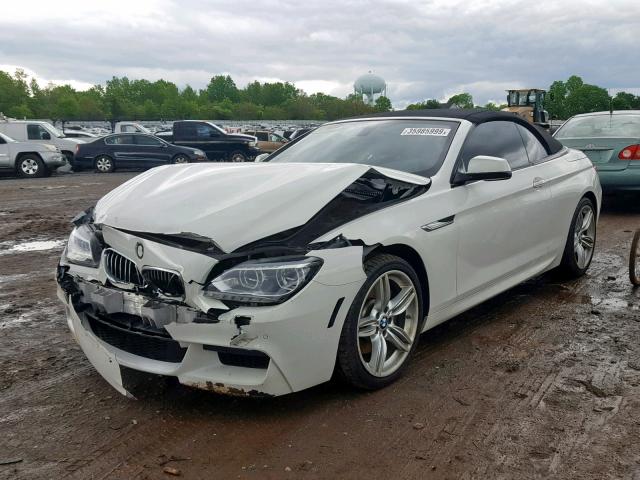 WBAYP5C53EDZ28157 - 2014 BMW 640 XI WHITE photo 2