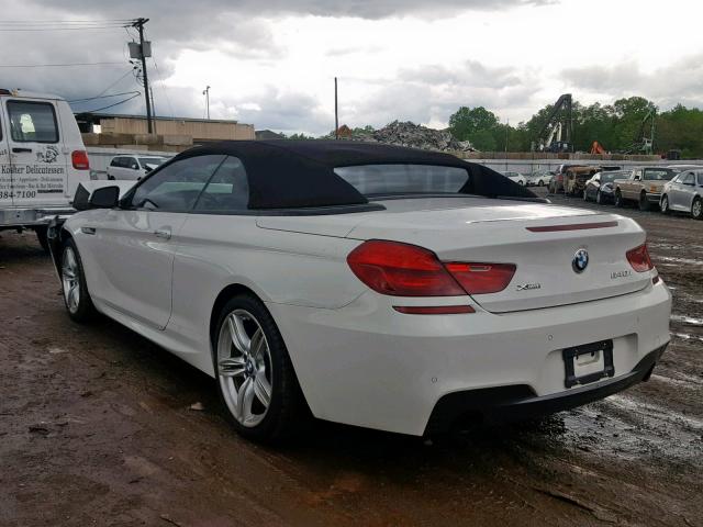 WBAYP5C53EDZ28157 - 2014 BMW 640 XI WHITE photo 3