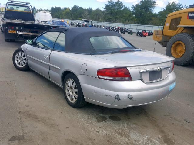 1C3EL75RX4N209935 - 2004 CHRYSLER SEBRING GT SILVER photo 3