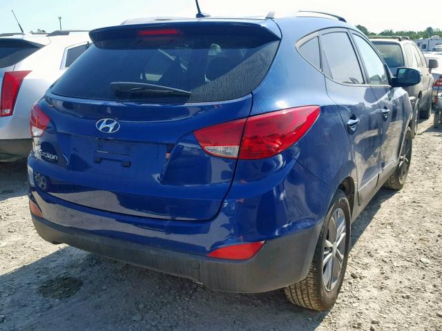 KM8JU3AG1FU011883 - 2015 HYUNDAI TUCSON LIM BLUE photo 4