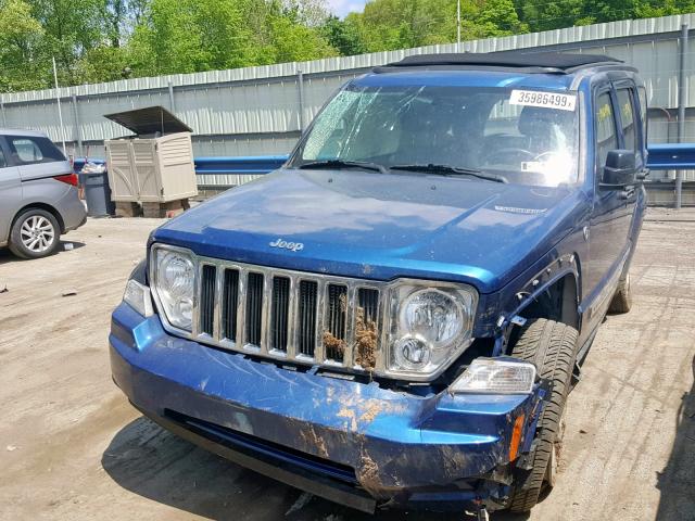 1J4PN5GK3AW145840 - 2010 JEEP LIBERTY LI BLUE photo 2