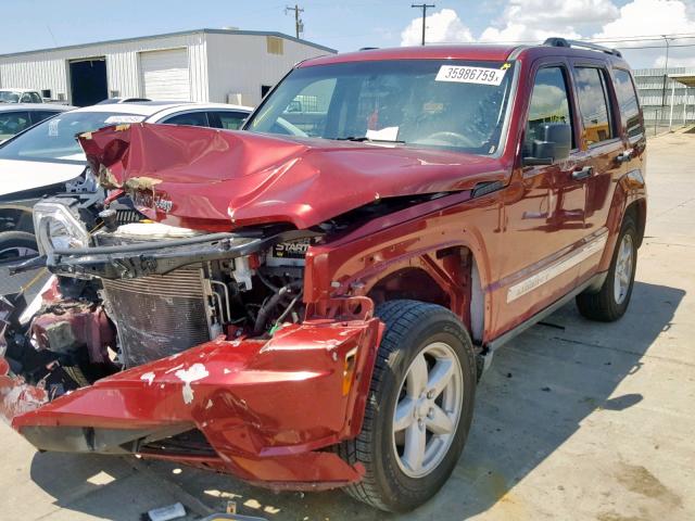 1J4PP5GK0BW508834 - 2011 JEEP LIBERTY LI RED photo 2