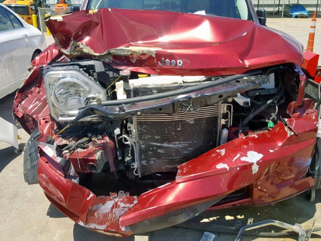 1J4PP5GK0BW508834 - 2011 JEEP LIBERTY LI RED photo 9