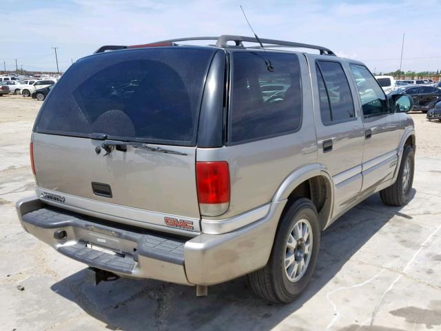 1GKDT13W012228749 - 2001 GMC JIMMY BROWN photo 4