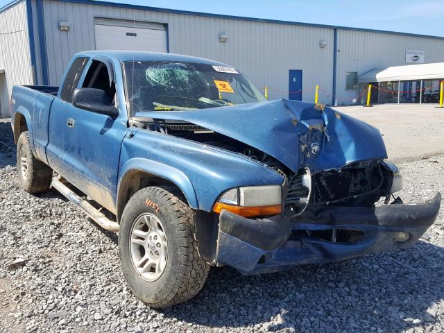 1D7HG32N24S685367 - 2004 DODGE DAKOTA SPO BLUE photo 1