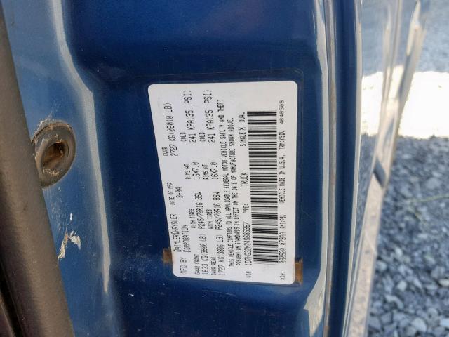 1D7HG32N24S685367 - 2004 DODGE DAKOTA SPO BLUE photo 10