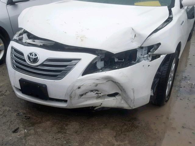 4T1BB46KX9U065216 - 2009 TOYOTA CAMRY HYBR WHITE photo 9