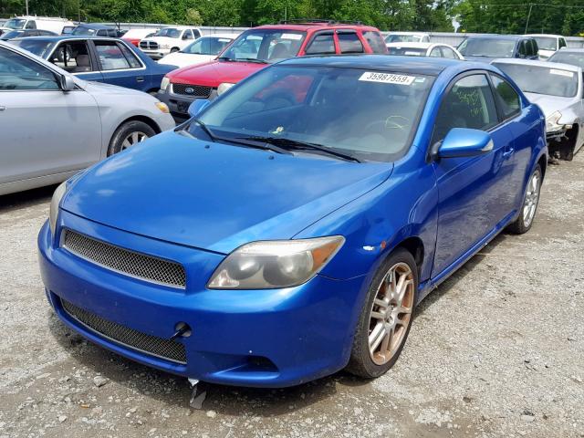JTKDE167760127102 - 2006 TOYOTA SCION TC BLUE photo 2