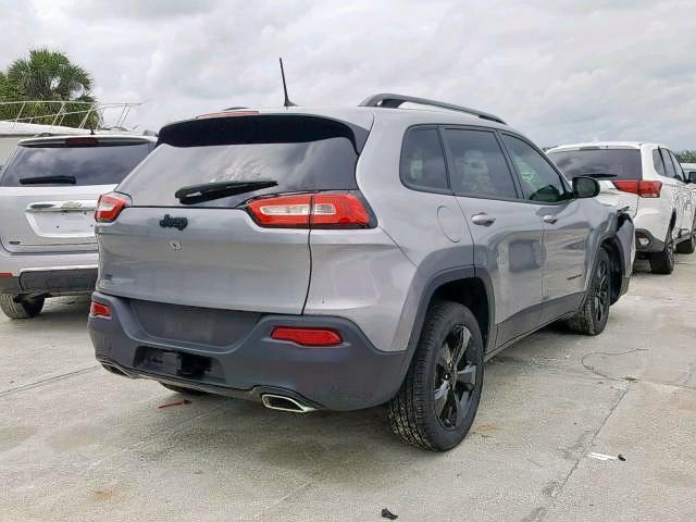 1C4PJLCS4GW229959 - 2016 JEEP CHEROKEE L GRAY photo 4