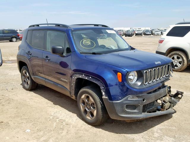 ZACCJBAB7HPG13731 - 2017 JEEP RENEGADE S BLUE photo 1