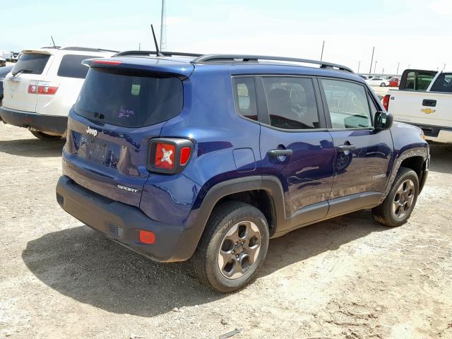 ZACCJBAB7HPG13731 - 2017 JEEP RENEGADE S BLUE photo 4