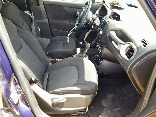 ZACCJBAB7HPG13731 - 2017 JEEP RENEGADE S BLUE photo 5