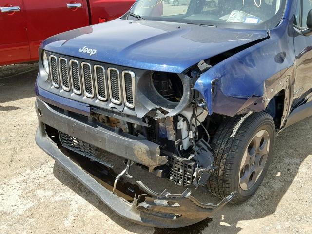 ZACCJBAB7HPG13731 - 2017 JEEP RENEGADE S BLUE photo 9