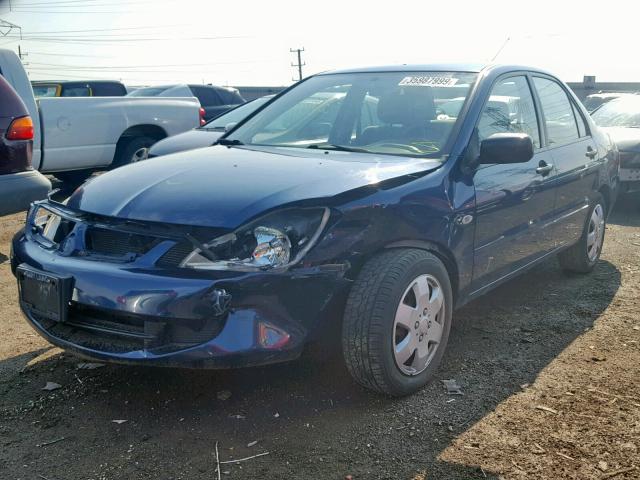 JA3AJ26E97U017168 - 2007 MITSUBISHI LANCER ES BLUE photo 2