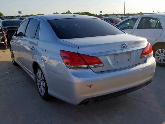 4T1BK3DB6BU416948 - 2011 TOYOTA AVALON BAS SILVER photo 3