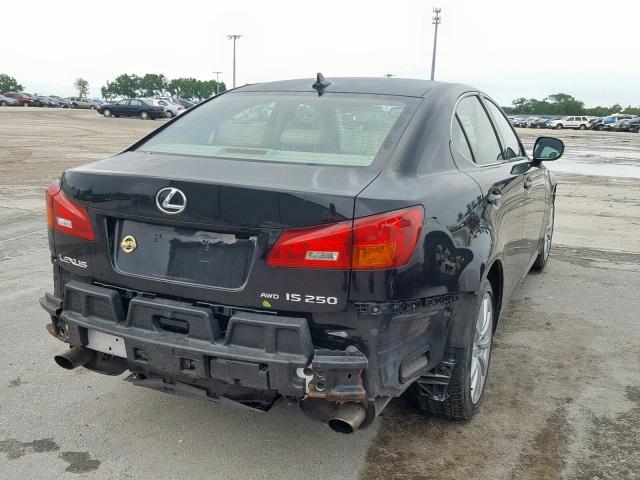 JTHCK262175012214 - 2007 LEXUS IS 250 BLACK photo 4