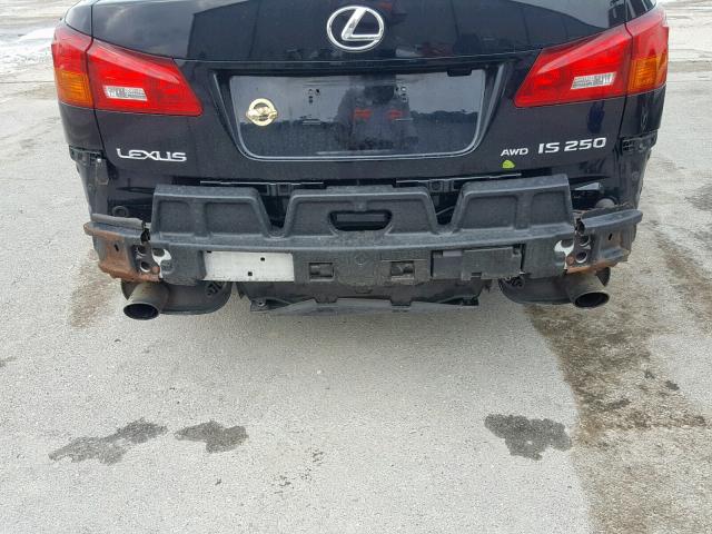 JTHCK262175012214 - 2007 LEXUS IS 250 BLACK photo 9