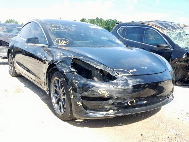 5YJ3E1EA0JF004932 - 2018 TESLA MODEL 3 BLACK photo 1