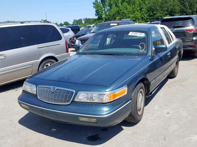 2MELM7463TX601450 - 1996 MERCURY GRAND MARQ GREEN photo 2