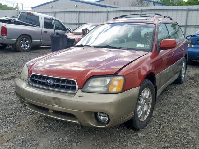 4S3BH686947626625 - 2004 SUBARU LEGACY OUT BURGUNDY photo 2