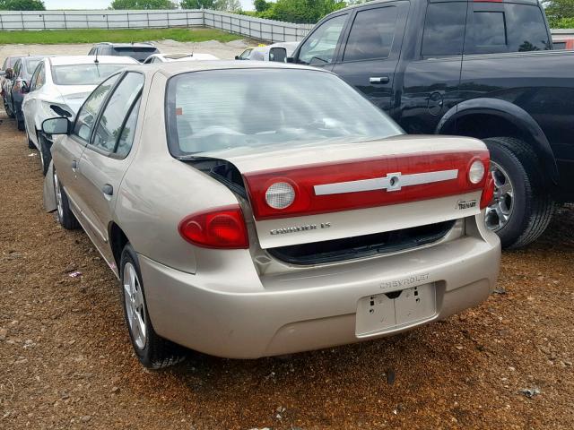 1G1JF52F137256329 - 2003 CHEVROLET CAVALIER L BEIGE photo 3