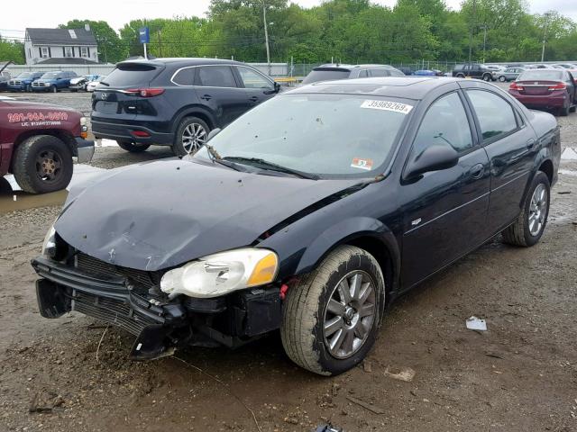 1C3EL56R44N239175 - 2004 CHRYSLER SEBRING LX GRAY photo 2