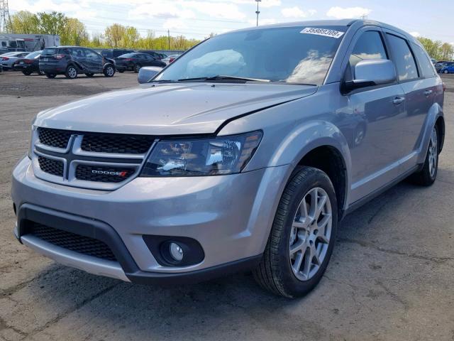 3C4PDDEG9KT687808 - 2019 DODGE JOURNEY GT SILVER photo 2