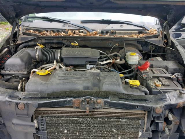 1D7HL48N64S607814 - 2004 DODGE DAKOTA QUA BLACK photo 7