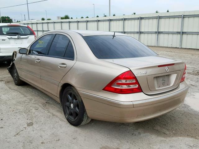 WDBRF61J12E009097 - 2002 MERCEDES-BENZ C 240 GOLD photo 3