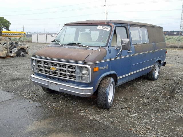 CGU1584155707 - 1978 CHEVROLET VAN BLUE photo 2