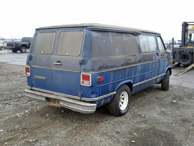 CGU1584155707 - 1978 CHEVROLET VAN BLUE photo 4