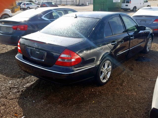 WDBUF56J26A833457 - 2006 MERCEDES-BENZ E 350 BLACK photo 4